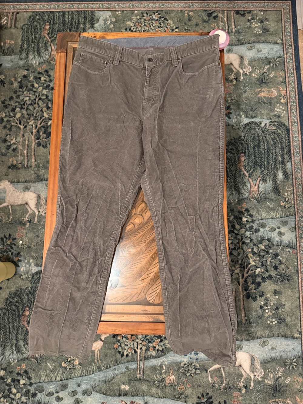 L.L. Bean Men's Corduroy Pants in Deep Brown